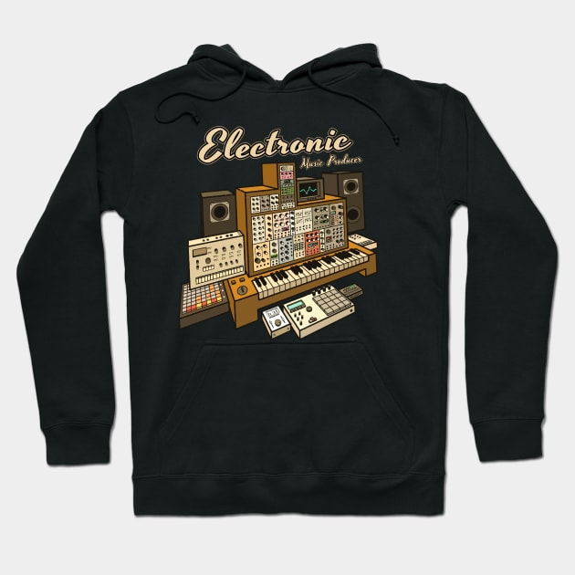 Electronic Music Producer Hoodie by Mewzeek_T